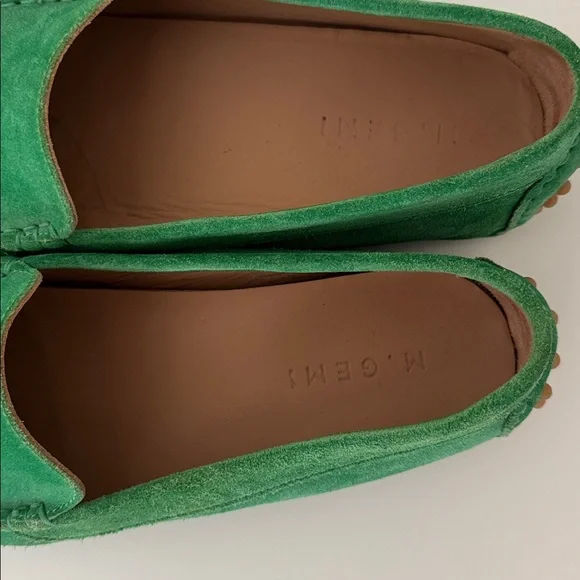 M Gemi Green Suede Loafers-40.5 - Picture 2 of 4